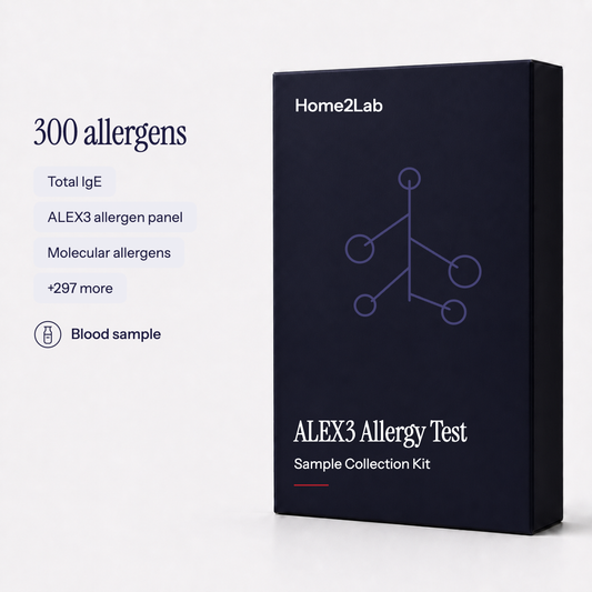ALEX3 Allergy Test – 300 Allergens Home2Lab sample collection kit