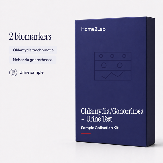 Chlamydia/Gonorrhoea – Urine Test Home2Lab sample collection kit