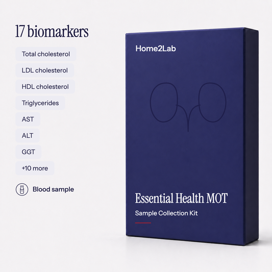 Essential Health MOT (17 Biomarkers) Home2Lab sample collection kit