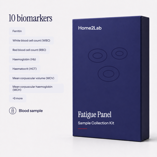 Fatigue Panel (10 Biomarkers) Home2Lab sample collection kit