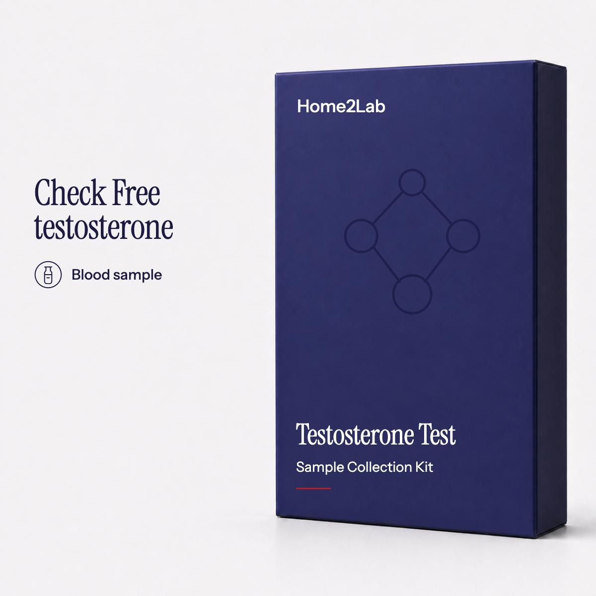 Testosterone (Free) Test Home2Lab sample collection kit