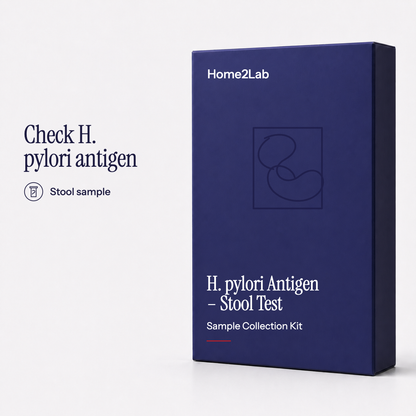 H. pylori Antigen – Stool Test Home2Lab sample collection kit