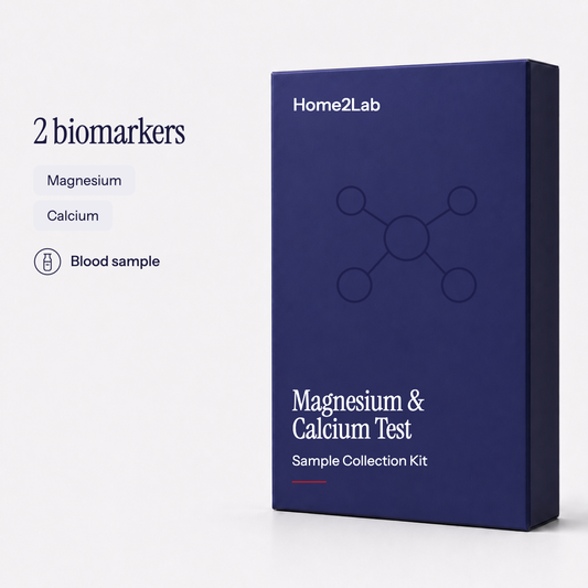 Magnesium & Calcium (Electrolytes) Test Home2Lab sample collection kit