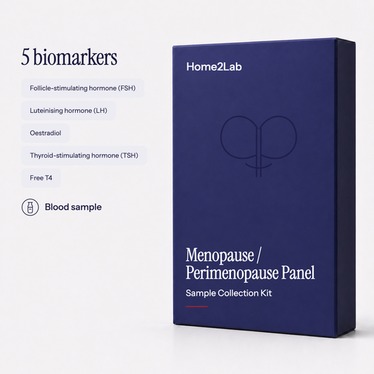 Menopause / Perimenopause Panel (5 Biomarkers) Home2Lab sample collection kit