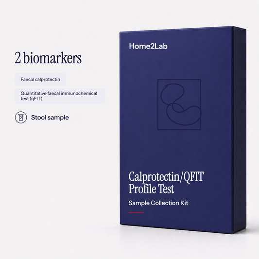 Calprotectin/QFIT Profile (Combined) Test Home2Lab sample collection kit