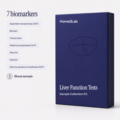 Liver Function Tests (Excluding ALT) Home2Lab sample collection kit