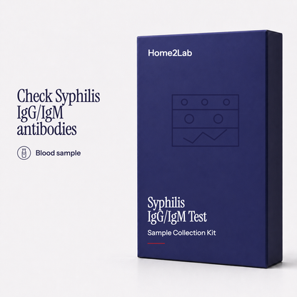 Syphilis IgG/IgM Test Home2Lab sample collection kit